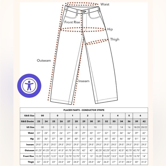 Gravel & Gold Placer Pant in Natural Size 16 100% Cotton - Picture 8 of 11